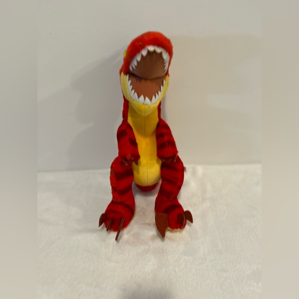 Build-A-Bear Red and Yellow Dinosaur Plush